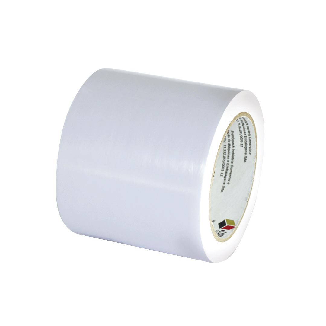 Fita Adesiva de Demarcação de Solo 100mm X 30m - Branca