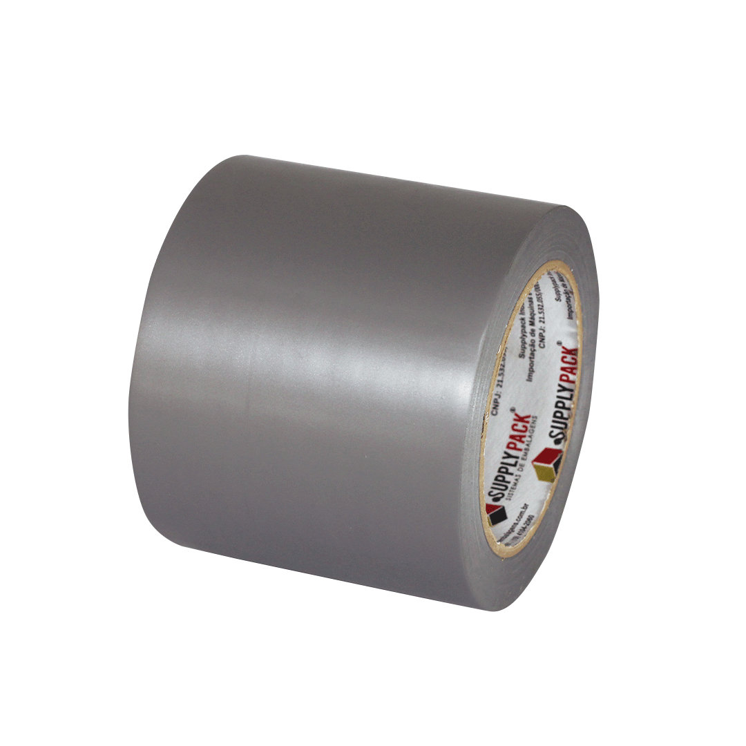 Fita Adesiva de Demarcação de Solo 100mm X 30m - Cinza