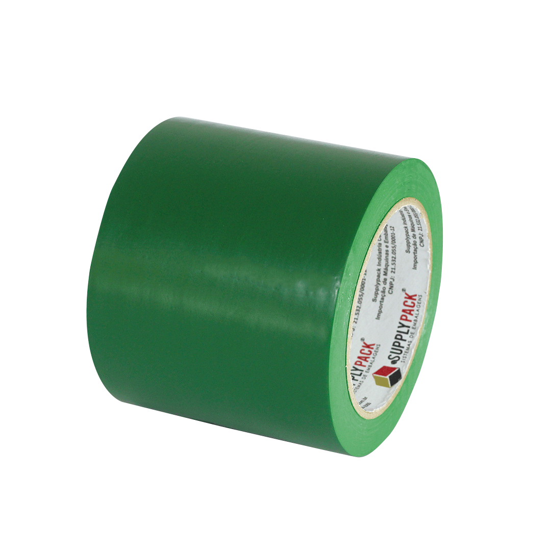 Fita Adesiva de Demarcação de Solo 96mm X 30m - Verde