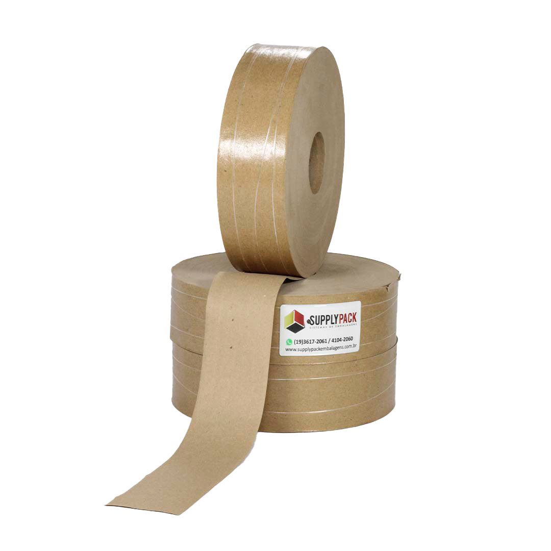 Fita Gomada sem Reforço 50mm Rolo c/ aprox. 1,25 kg