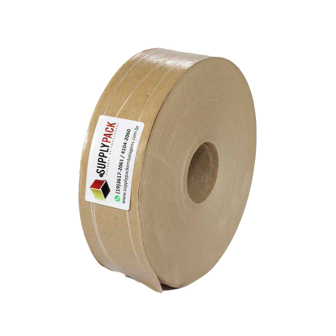 Fita Gomada com Reforco 60mm Rolo c/ aprox. 1,42 kg