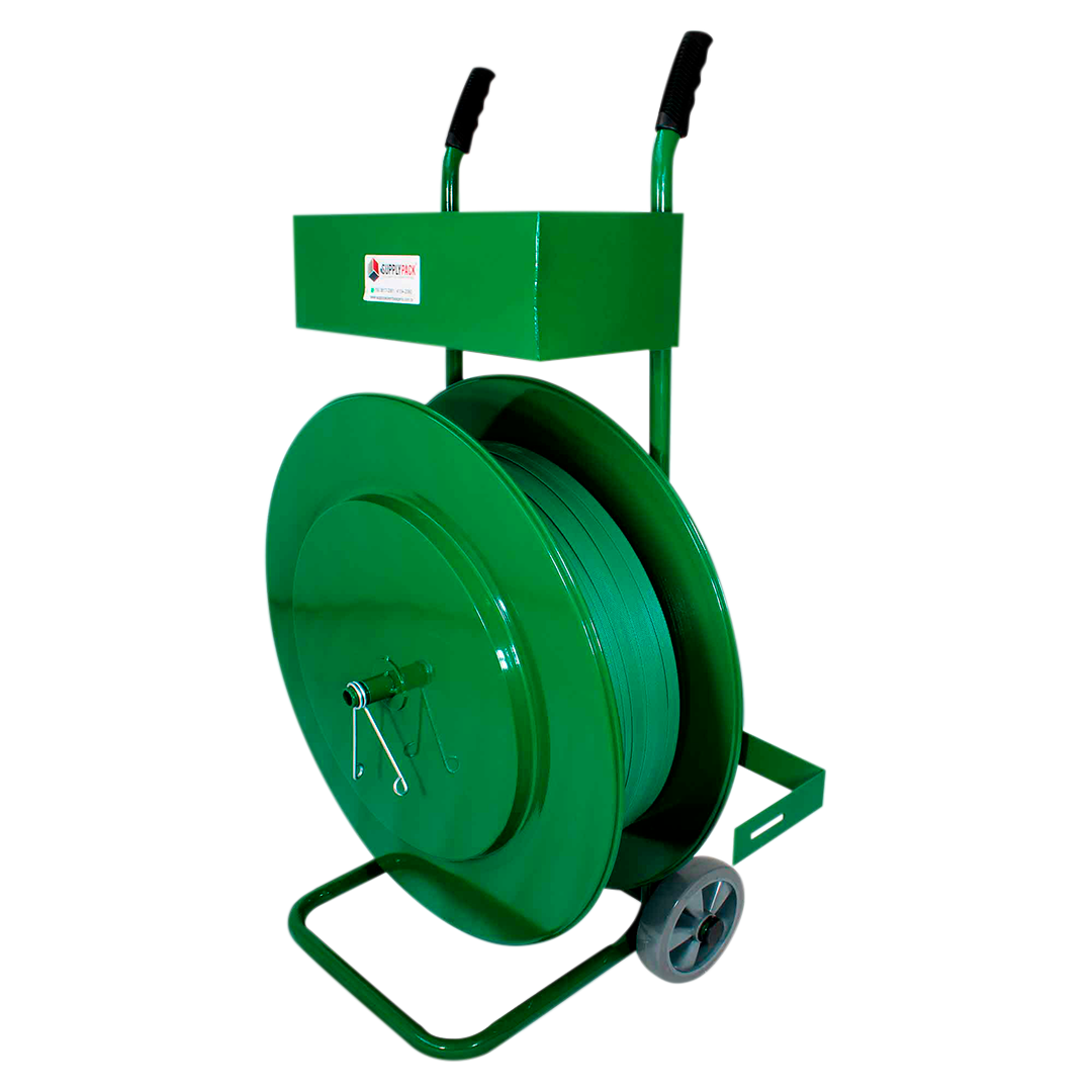 Carrinho Desbobinador de Fita Pet Reforçado 400mm Caixa Grande