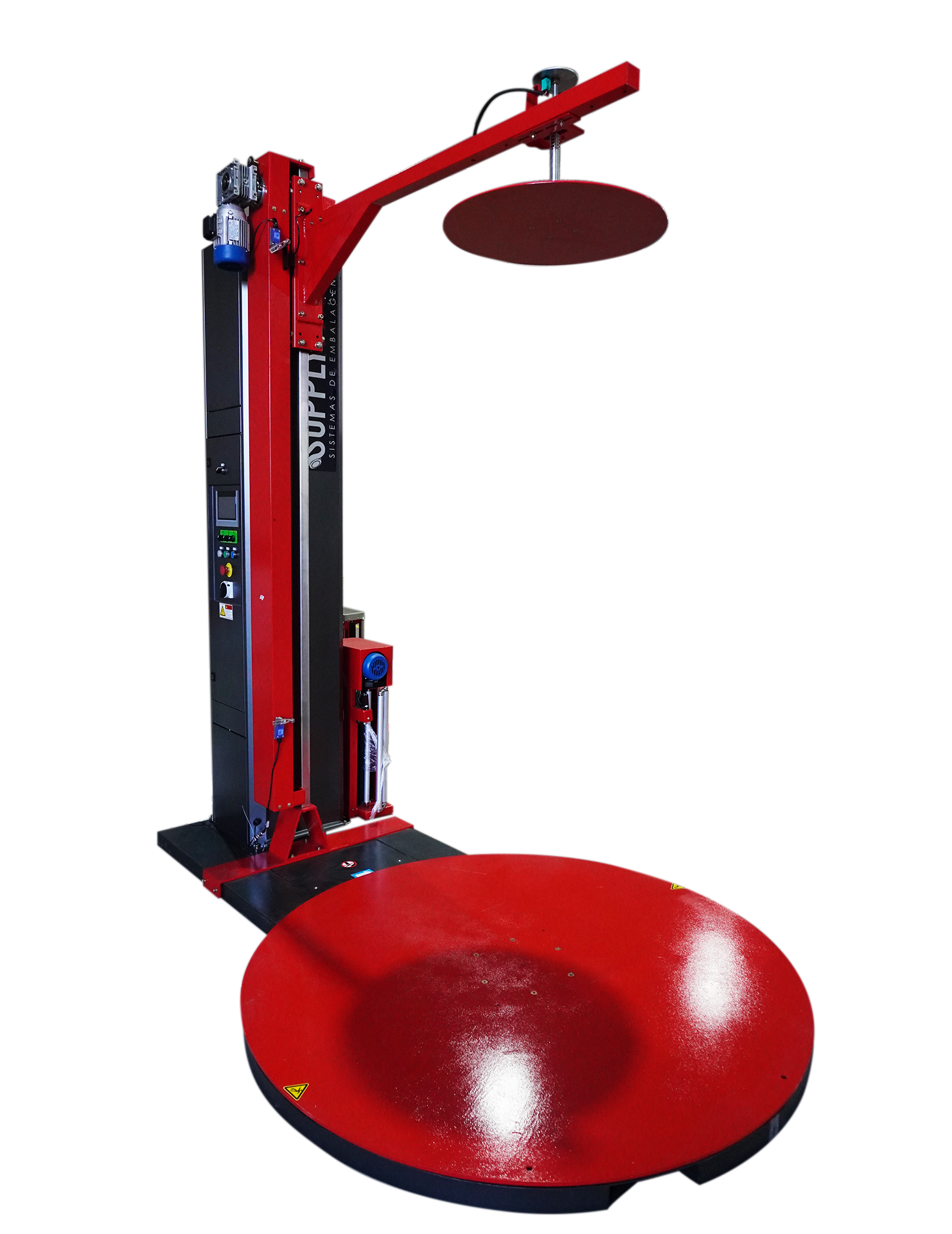 Envolvedora Strechadeira Paletizadora semi-Automática de Filmes Stretch c/ Pressor de Topo SPE-2400EC